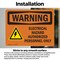 Signmission Electrical Hazard Authorized With Symbol OSHA Warning Sign, Vinyl Decal, 10in W x 7in L, 2PK OS-2PACK-WS-D-710-L-12584 - alternate 6
